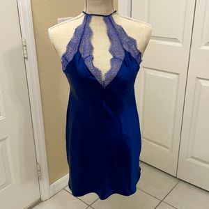 VS Blue lace nightgown